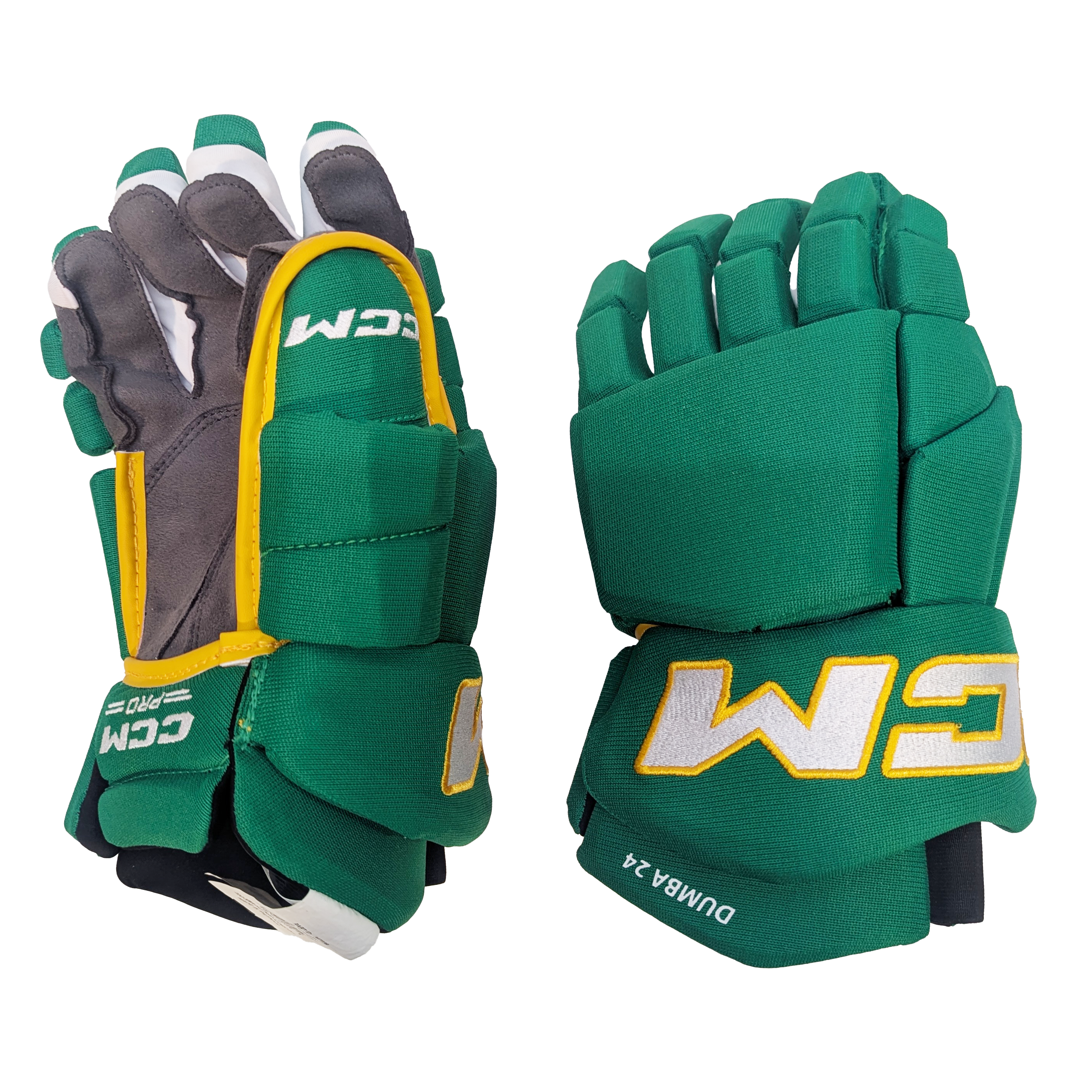 CCM HGTKPP - NHL Pro Stock Glove - Mathew Dumba (Green/Yellow)